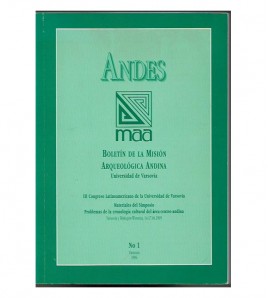 ANDES. BOLETÍN DE LA MISIÓN ARQUEOLÓGICA ANDINA, No. 1