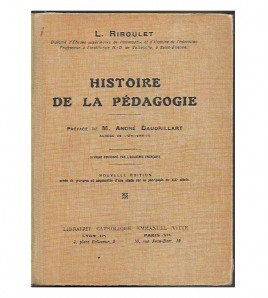 HISTOIRE DE LA PÉDAGOGIE