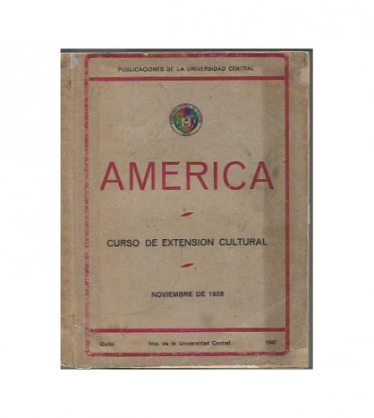AMÉRICA. CURSO DE EXTENSIÓN CULTURAL