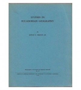 STUDIES IN ECUADORIAN GEOGRAPHY