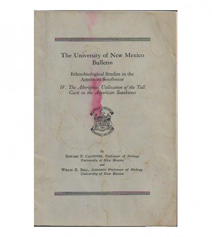 THE UNIVERSITY OF NEW MEXICO BULLETIN, BIOLOGICAL SERIES, VOL. 5, Nº 1