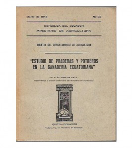 ESTUDIO DE PRADERAS Y POTREROS EN LA GANADERÍA ECUATORIANA
