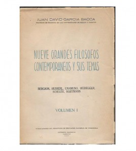 NUEVE GRANDES FILÓSOFOS CONTEMPORÁNEOS Y SUS TEMAS, I-II