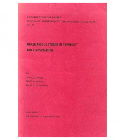 MISCELLANEOUS STUDIES IN TYPOLOGY AND CLASSIFICATION