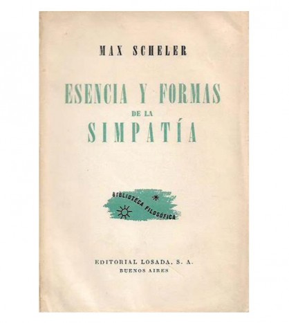ESENCIA Y FORMAS DE LA SIMPATÍA