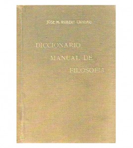 DICCIONARIO MANUAL DE FILOSOFÍA