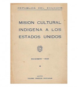 MISIÓN CULTURAL INDÍGENA A LOS ESTADOS UNIDOS