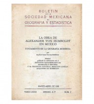 LA OBRA DE ALEXANDER VON HUMBOLDT EN MÉXICO FUNDAMENTO DE LA GEOGRAFÍA MODERNA