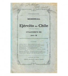 MEMORIAL EJÉRCITO DE CHILE, CUADERNO XI, AÑO X