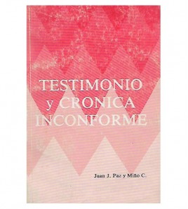 TESTIMONIO Y CRÓNICA INCONFORME