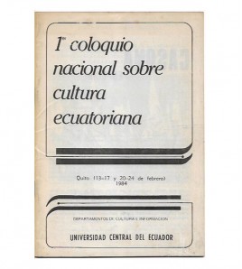 I COLOQUIO NACIONAL SOBRE...